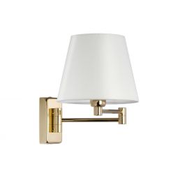Quick Lampshade - Isabella 15-25 Gold Finish / Linen Light - 12 V