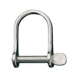 Ronstan Shackle, Wide Dee, Pin 3/8 in., L:55mm, W:29mm