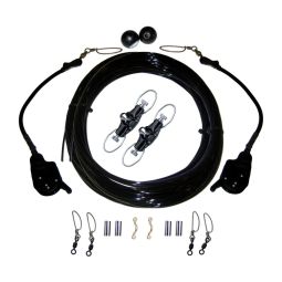 Rupp Single Rigging Kit W/Lok-Ups & Nok-Outs - 160' Black Mono