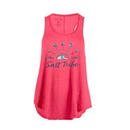 Salt Life Salt Tribe Racerback Sunburnt Tank - Hibiscus