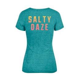 Salt Life Salty Daze Tri-Blend V-Neck Tee - Teal