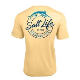 Salt Life Changing Tides Performance Pocket Tee - Golden Haze