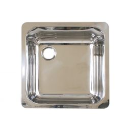 Scandvik Sinks - Rectangular Mirror Finish 18/10 SS (3/4