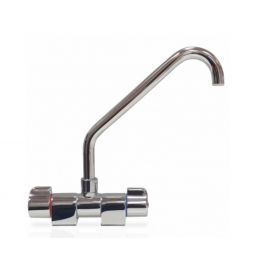 Scandvik Faucets - Folding Mixer w/ Double Bend Spout - Chrome