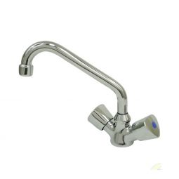 Scandvik Faucets - Galley Popular Swivel Spout Mixer - Triangle Knob