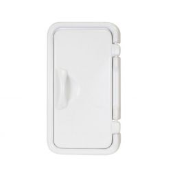 Scandvik Shower Boxes - Acrylic Capped ABS Utility Boxes - White w/ door