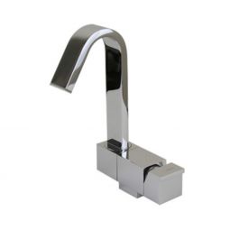 Scandvik Faucets - Folding Elka Geometric Mixer/Tap w/ Swivel Spout - 7-3/4