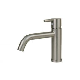Scandvik Faucets - Basin Mixer Minimalistic Compact Single Lever - Brushed Finish