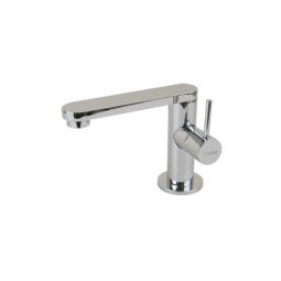 Scandvik Faucets - Basin Mixer Inn Contemporary Closed Spout - Brushed Finish Spout Only