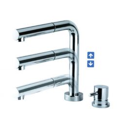 Scandvik Faucets - Pull-Out Style Adjustable Galley Faucet & Mixer