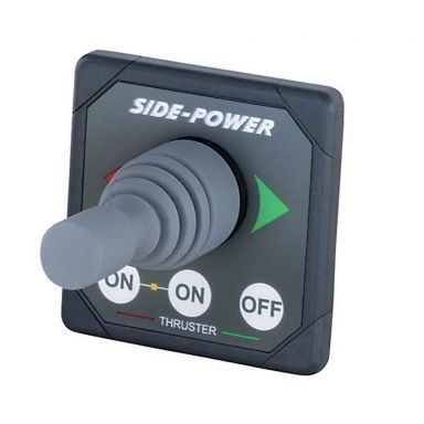 Side-Power (Sleipner) Remote Control Panel Single Joystick for Bow or Stern Thruster (Black)