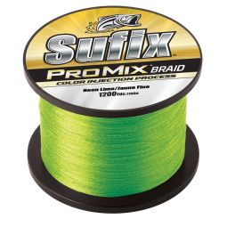 Sufix ProMix® Braid - 15lb - Neon Lime - 1200 yds