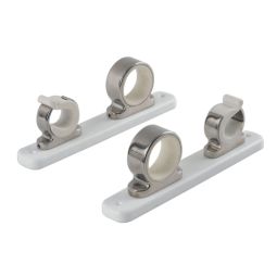 TACO Marine 2-Rod Hanger w/Poly Rack - Polished Stainless Steel