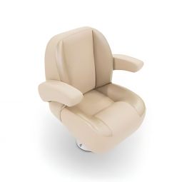 Taylor Made Pontoon Helm Seat - Low Back Non-Recline (Beige)
