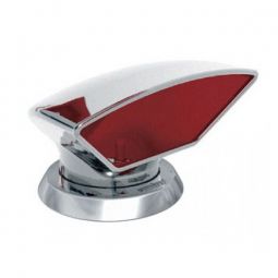 Vetus Cowl Ventilator Donald Stainless Steel - Red Interior 75mm (Removable)