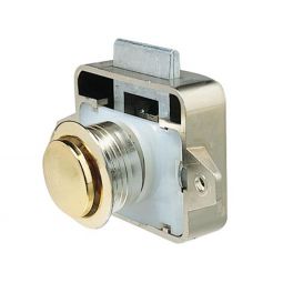 Vetus Plastic Lock with Brass Plated Push-Button