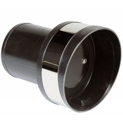 Vetus Plastic Transom Exhaust Connection with Check Valve, TC090 3 1/2