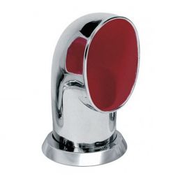 Vetus Cowl Ventilator Tom Stainless Steel - Red Interior 100mm (Removable)