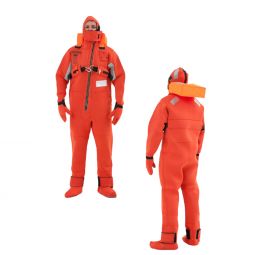VIKING Immersion Rescue I Suit USCG/SOLAS w/Buoyancy Head Support - Neoprene Orange - Adult Universa