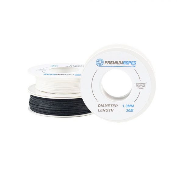 MAURIPRO Sailing - Premium Ropes Whipping Twine - 1.3 mm (3/64 in) Stirotex